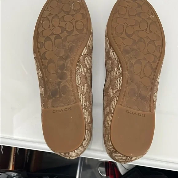 Coach Women's Brown Ballet Flats - Picture 5 of 5
